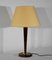 Mahogany and Brass Table Lamp in the style Mazda, 1950s, Image 1