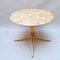 Vintage Table in Marble and Brass 1