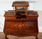 Small Louis XV Style Ladys Desk in Marquetry, Late 19th Century 36