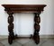 Victorian Carved Oak Console Table, France, 1880s 1