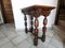 Victorian Carved Oak Console Table, France, 1880s 11