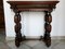 Victorian Carved Oak Console Table, France, 1880s 3