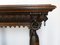Victorian Carved Oak Console Table, France, 1880s 4