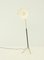 Lámpara de pie ajustable de latón y cuero, Italia, años 50, Imagen 11