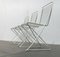 German Postmodern White Kreuzschwinger Chairs by Till Behrens for Schlubach, 1980s, Set of 3 6