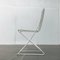 Chaises Kreuzschwinger Postmodernes Blanches par Till Behrens pour Schlubach, Allemagne, 1980s, Set de 3 1