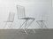 German Postmodern White Kreuzschwinger Chairs by Till Behrens for Schlubach, 1980s, Set of 3, Image 15