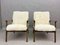 Vintage White Leather Armchairs, Set of 2, Image 3