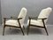 Vintage White Leather Armchairs, Set of 2 16