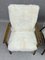 Vintage White Leather Armchairs, Set of 2 8