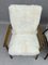 Vintage White Leather Armchairs, Set of 2, Image 8