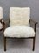 Vintage White Leather Armchairs, Set of 2 4