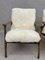 Vintage White Leather Armchairs, Set of 2 5