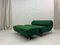 Divano a due posti e poggiapiedi Lover vintage verde di P. Mourgue per Ligne Roset, set di 2, Immagine 2