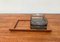 Mid-Century Danish Teak Tray with Glasses from Lüthje Wood, Set of 3 4