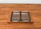 Mid-Century Danish Teak Tray with Glasses from Lüthje Wood, Set of 3 9