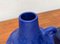 Mid-Century German Minimalist Cobalt Blue Vases from Hartwig Heyne Pottery, 1960s, Set of 3 10