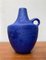 Minimalistische deutsche Mid-Century Vasen in Kobaltblau von Hartwig Heyne Pottery, 1960er, 3er Set 4