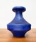 Minimalistische deutsche Mid-Century Vasen in Kobaltblau von Hartwig Heyne Pottery, 1960er, 3er Set 20