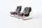 Scandinavian Wenge Plywood Lounge Chairs, 1970s, Set of 2 3