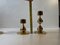 24 Carat Gold Plated Teardrop Candlesticks by Hugo Asmussen, 1970s, Set of 3, Image 5