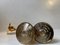 Portacandele da 24 carati placcati in oro di Hugo Asmussen, anni '70, set di 3, Immagine 3