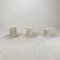 Italian Carrara Marble Side Tables, 1980s, Set of 3 3