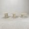 Italian Carrara Marble Side Tables, 1980s, Set of 3, Image 3