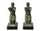 Art Deco Extase Bookends in Spelter & Marble by Fayral/Pierre Le Faguays for Max Le Verrier, Set of 2 8