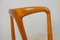 Juliane Teak and Bouclé Dining Chairs by Johannes Andersen for Uldum, 1960s, Set of 6 8