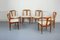 Juliane Teak and Bouclé Dining Chairs by Johannes Andersen for Uldum, 1960s, Set of 6 10