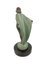 Sculpture Femme Au Voile en Régule et Marbre par Max Le Verrier 11