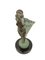 Scultura Femme Au Voile in Spelter & Marble di Max Le Verrier, Immagine 8