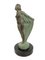 Scultura Femme Au Voile in Spelter & Marble di Max Le Verrier, Immagine 1