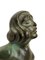 Femme Au Voile Skulptur aus Spelter & Marmor von Max Le Verrier 6