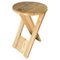 Tabouret Pliant en Bois par Adrian Reed, France, 1970s 1