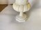 Art Deco Alabaster Urn Uplighter Lamp in White Color, France, 1940s 6