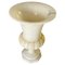 Art Deco Alabaster Urn Uplighter Lamp in White Color, France, 1940s, Image 1