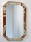 Vintage Octagonal Onyx & Brass Mirror, Italy, 1970s, Image 3