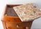 Art Deco French Bedside Table Thuya Burl & Marble Top Nightstand, 1930s 9