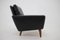 Danish Black Leather Armchair, 1960s 11