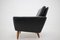 Danish Black Leather Armchair, 1960s 7