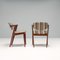 Rosewood No 42 Dining Chairs with Paul Smith Upholstery by Kai Kristiansen for Andersen Møbelfabrik, 1950s, Set of 2, Image 4