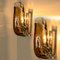 Clear and Brown Glass Wall Light from J.T. Kalmar, 1960s, Image 16