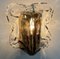 Clear and Brown Glass Wall Light from J.T. Kalmar, 1960s 8