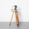 Vintage Wooden Fluid Head Model C Tripod, 1950s 1