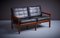 Black Leather Sofas & Side Table from Illum Wikkelso Capella, Denmark, 1960s, Set of 3, Image 13