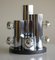 Zylinderförmige Italienische Tischlampe aus Chrom von Arredoluce, 1965 5