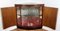 Italian Art Deco Walnut Burl Mirror Mosaic Bar Corner Cabinet, 1950s 6