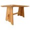 Mid-Century Sculptural Dining Table in Pine by Göran Malmvall, Sweden, 1950s, Image 1